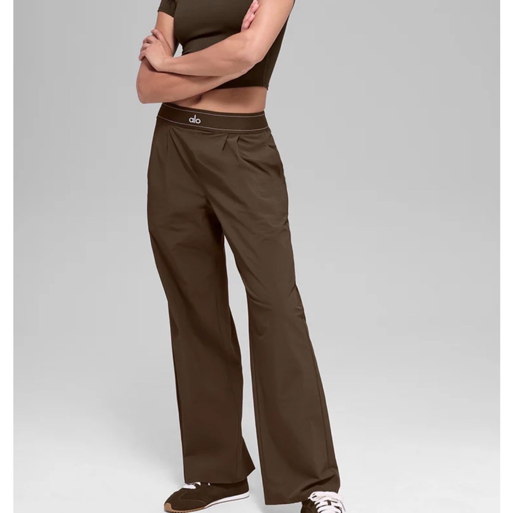 Espresso ALO Yoga Suit Up Trouser (Regular)